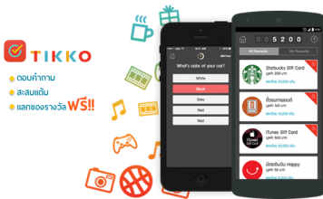 APP Tikko ตอบคำถาม สะสมแต้ม แลกของฟรี
