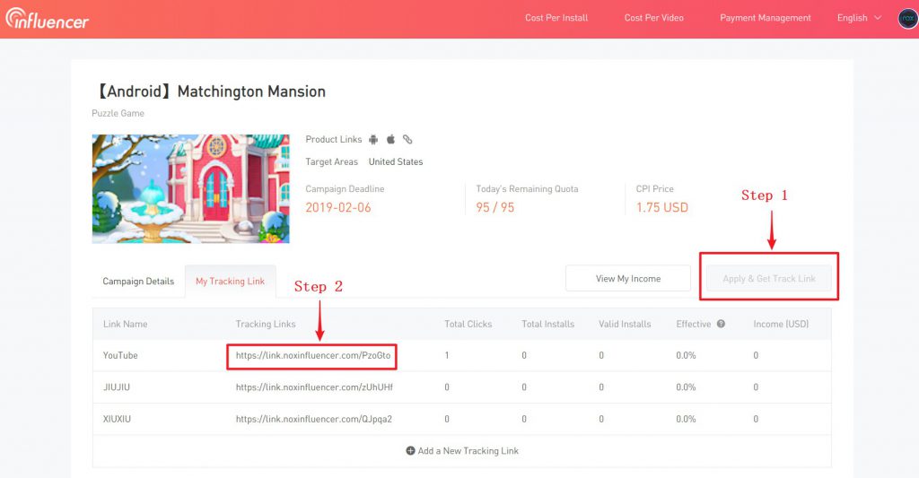 สร้างรายได้กับ NoxInfluencer