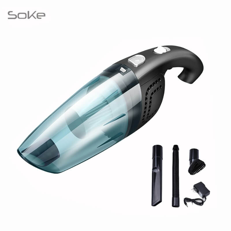 SOKE เครื่องดูดฝุ่น ไร้สาย ดูดเหรียญ ทราย และของเหลวได้ 120W ใส้กรองล้างน้ำได้ แถมหัวดูด 3 ชนิด ชาร์จไฟบ้าน