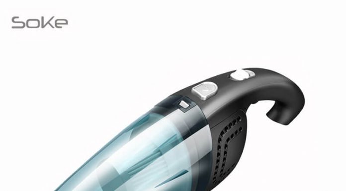 รีวิว 10 อันดับเครื่องดูดฝุ่นไร้สาย ยี่ห้อไหนดี 2022 SOKE เครื่องดูดฝุ่น ไร้สาย ดูดเหรียญ ทราย และของเหลวได้ 120W ใส้กรองล้างน้ำได้ แถมหัวดูด 3 ชนิด ชาร์จไฟบ้าน