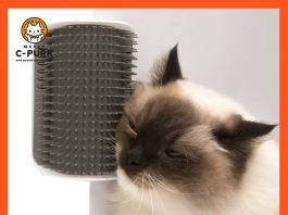 CAT IT หวีแปรงขนแมวสำหรับติดมุมกำแพง ขาโต๊ะ