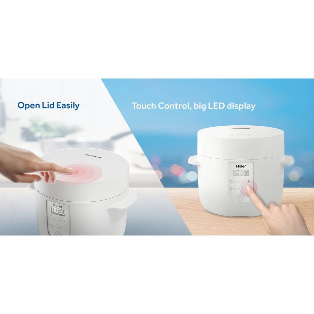 Haier หม้อหุงข้าวลดน้ำตาล ขนาด 1 ลิตร รุ่นสินค้า HRC-E11201W
