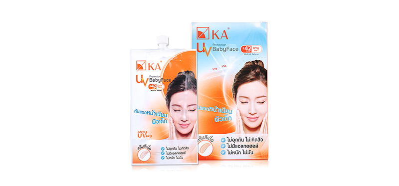 ครีมกันแดดแบบซอง KA PROTECTION BABYFACE SPF42 PA