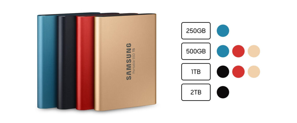 Portable SSD T5 ที่เก็บข้อมูลรุ่นใหม่ล่าสุด