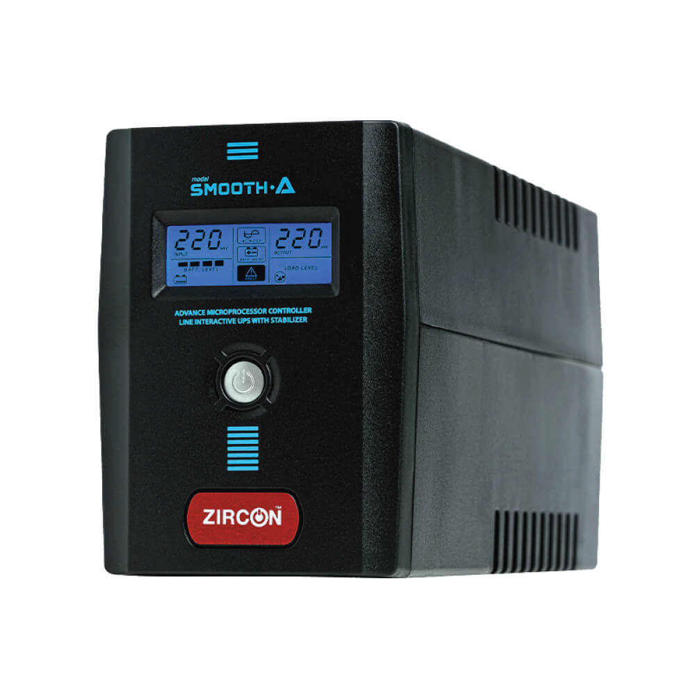UPS เครื่องสำรองไฟฟ้า Zircon Smooth - A 1000VA-550W