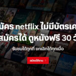 วิธีสมัคร Netflix ราคาเท่าไหร่
