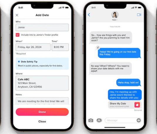 Tinder เปิดตัวฟีเจอร์ Share My Date