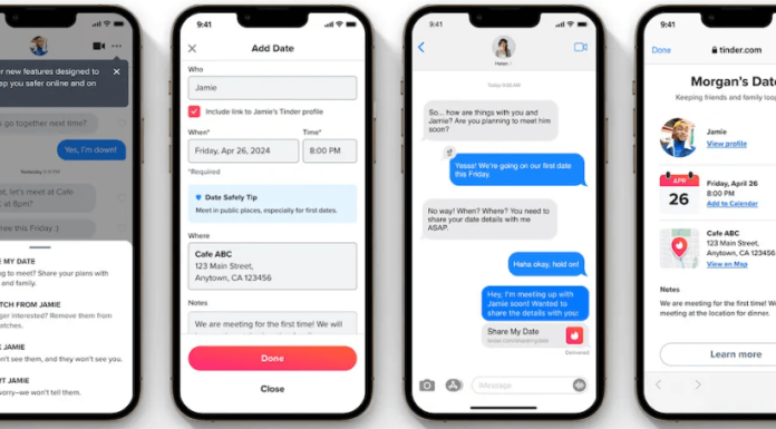 Tinder เปิดตัวฟีเจอร์ “Share My Date” เพิ่มความปลอดภัยให้กับผู้ใช้ Tinder เปิดตัวฟีเจอร์ Share My Date