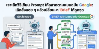 เจาะลึกวิธีเขียน Prompt ให้ฉลาดตามแบบฉบับ Google: เลิกสั่งลอย ๆ แล้วเปลี่ยนมา “Brief” ให้ถูกจุด Prompt AI 2026